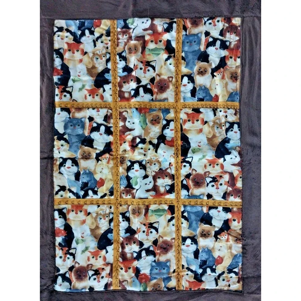 Handmade New Pet Cat Lover Patchwork Quilt/Throw 35